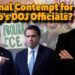 Criminal Contempt for Trump’s DOJ Officials? Criminal Contempt for Trump’s DOJ Officials?