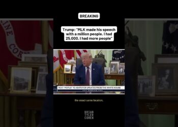 Trump: “MLK made his speech with a million people. I had 25,000. I had more people”