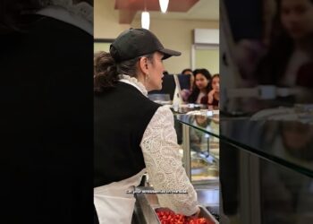 Gov. Whitmer Serves Lunch at Baker Middle School