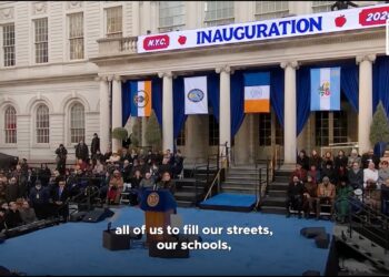 AOC at the Inauguration of Zohran Mamdani. | Alexandria Ocasio-Cortez