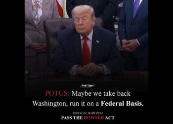 🚨BREAKING- President Trump is considering ending D.C. Home Rule and re-federalizing the District of