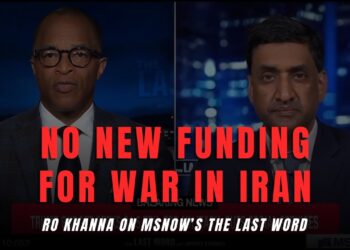 Ro Khanna on MS NOW’s the Last Word with Jonathan Capehart discussing funding the war in Iran