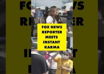 Fox News Reporter’s INSTANT KARMA! #foxnews #protest #dollemoredaily