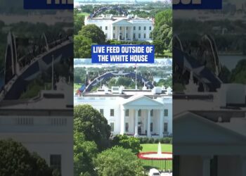 Trump’s trashy UFC arena is visible from all angles now #shorts