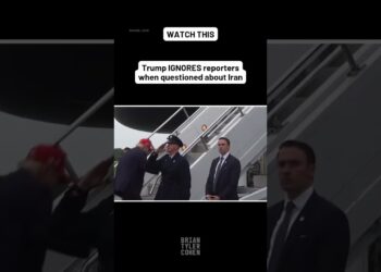 Trump IGNORES reporters when questioned about Iran