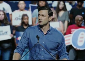 MUST-SEE: Jon Ossoff EXPOSES Trump for traveling with young female aide