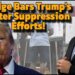 Judge Bars Trump’s Voter Suppression Efforts!